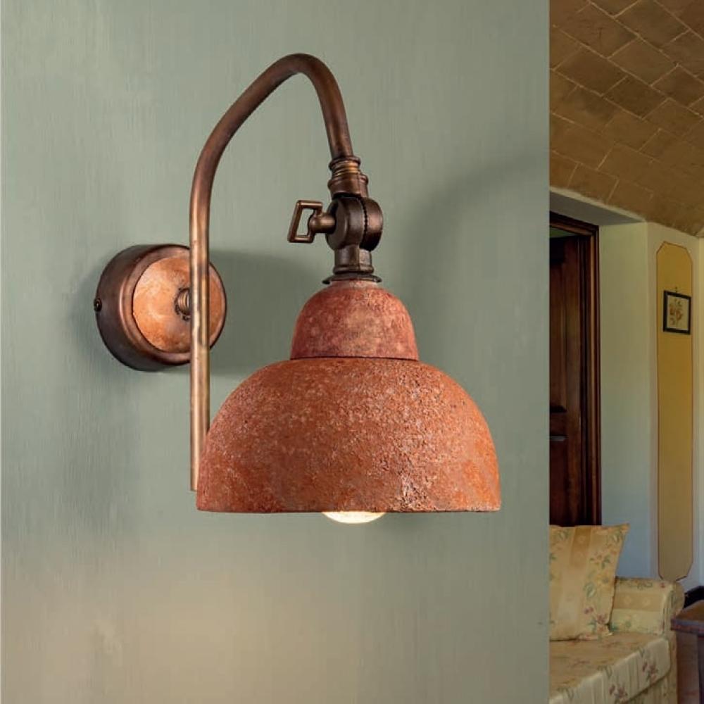 mediterran tegla szinu fali lampa falikar allithato rusztikus vintage keramia rez haloszoba nappali vilagitas imas firenze lampak lameridiana lakberendezes.jpg